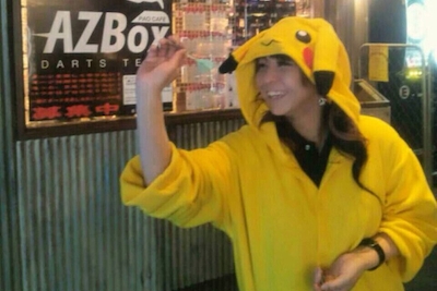 PAOカフェ青梅店スタッフ<br>スタッフ『チェコ』です。夜投げることが多いので、見かけたらポケモンボールをぶつけて下さい！<br>使用ダーツ：T-arrow Next